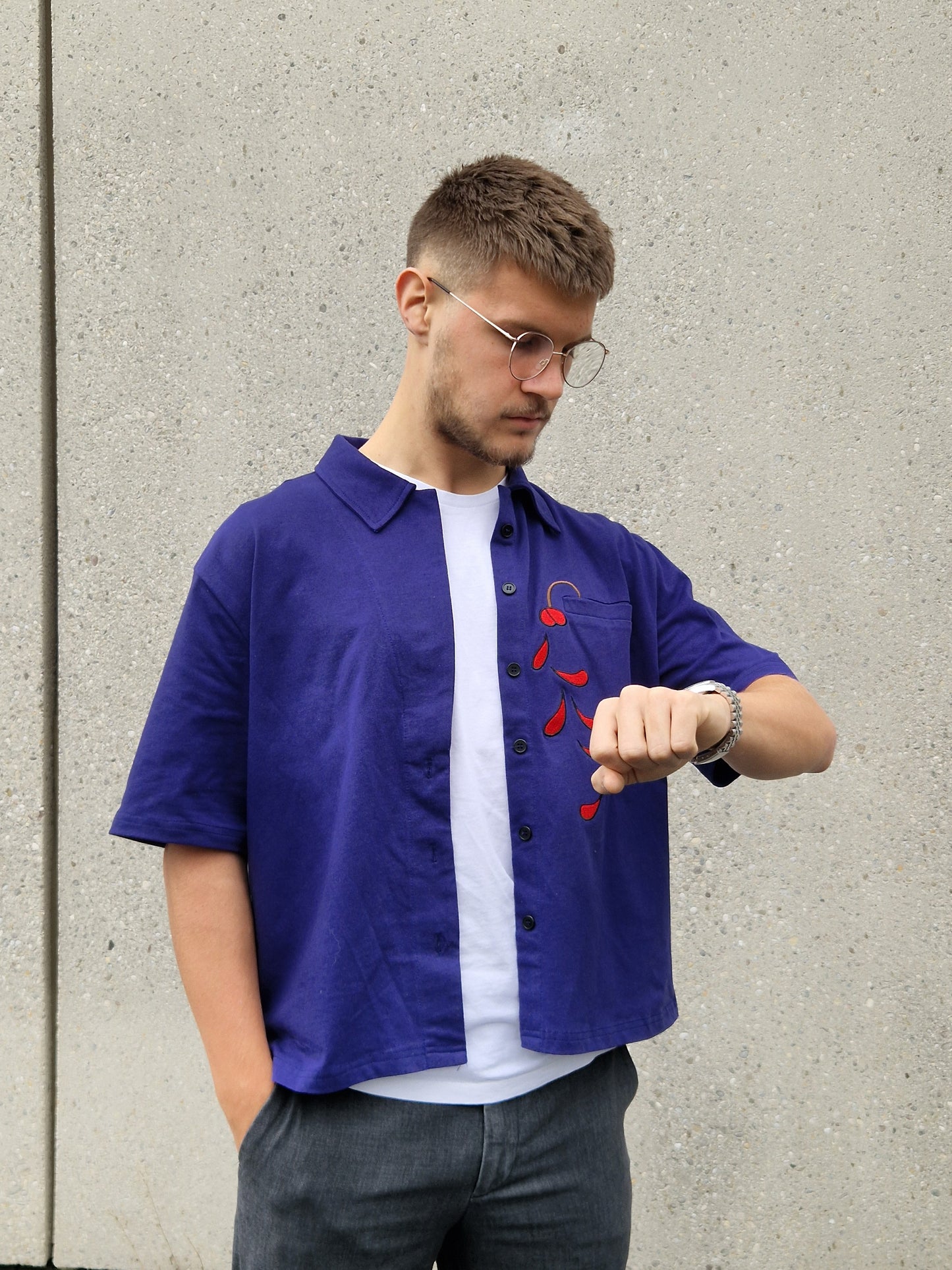 Blue Button Up Shirt