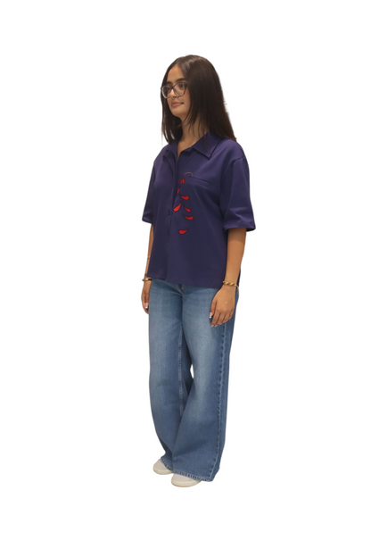 ROSE SHIRT BLUE